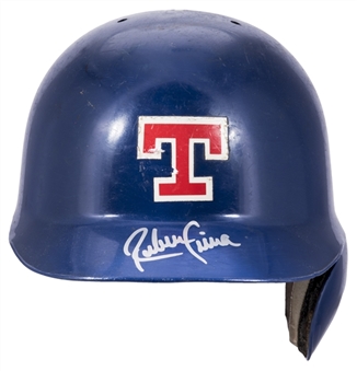 Ruben Sierra Game Used & Signed Texas Rangers Batting Helmet (JT Sports & Beckett)